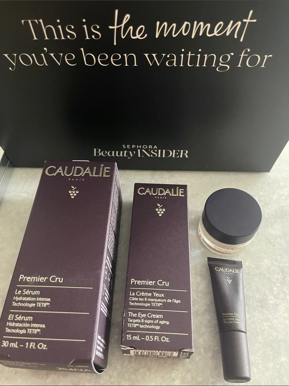 $302 New Set of 4 CAUDALIE Premier cru: serum, eye cream x2, the rich cream